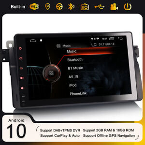 9" Android 10.0 Autoradio GPS Für BMW 3er E46 M3 318 MG ZT Rover 75 DAB+ Carplay