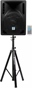 RPG8BT 8" Powered 400W DJ PA Speaker Bluetooth,Usb,Sd,Remote + Stand - Picture 1 of 9