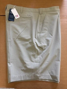 NWT MEN'S CUTTER & BUCK SHORTS, SIZE: 42, COLOR: LIGHT KHAKI (M26) - Picture 1 of 2