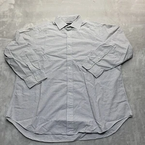 Polo Ralph Lauren camicia uomo extra large XL bianca a quadri con bottoni casual* - Foto 1 di 13