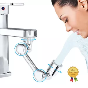 Verlängerung Drehen Roboter Wasserhahn Extender Arm Wasserhahn Universal 1080 Schwenkspray - Bild 1 von 16