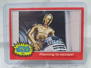 Star Wars 1977 Topps Card Red Series C3PO Planning to escape 14A 💥💥💥 - Picture 1 of 2