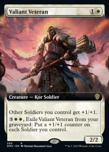 Valiant Veteran Extended Art x1 1x FOIL Dominaria United NM MTG - Picture 1 of 1