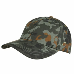 KIDS ARMY MILITARY CADET BASEBALL CAP BOYS COMBAT HAT CAMPING BW FLECKTARN CAMO - Picture 1 of 3