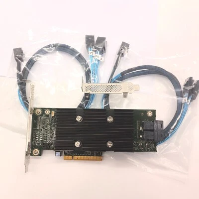 DELL PERC H330 12GB/S PCI-EXPRESS 3.0 SAS RAID CONTROLLER CARD & 2x Cables 8643 - Image 1 of 4