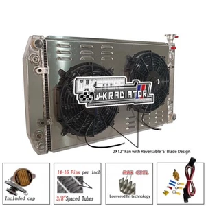 Radiator+shroud fan For 1988-1999 1989 Chevy GMC C/K 1500 2500 3500 Pickup Truck - Bild 1 von 6