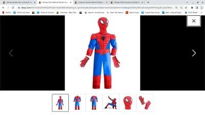 Disfraz de Spider-Man Disney talla 7/8 nuevo con etiquetas  Foto 1 de 4