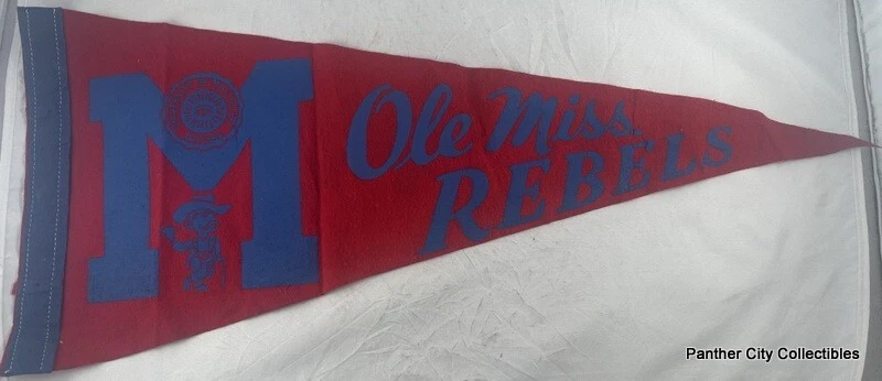 Ole Miss University Gartenflagge – Doppelseitig, 100% Polyester, Design C, Für Fans Der Rebels