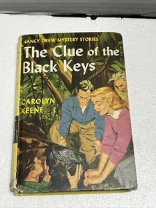 Nancy Drew Series #28 The Clue of the Black Keys Rare Vintage Collectable 1951 - Imagen 1 de 10