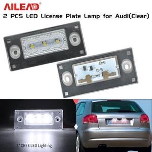 Iluminación de matrícula LED blanca 6000K para Audi A4 S4 Avant B5 99-01 A3 8L 00-03 - Imagen 1 de 11