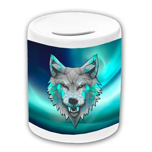 Spardose Kinder Wolf mit Name / Sparbüchse / Sparschwein / Geldbüchse - Bild 1 von 11