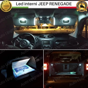 KIT LED INTERNI PER JEEP RENEGADE COMPLETO + LED PARASOLE CANBUS 6000K NO ERRORE - Foto 1 di 6