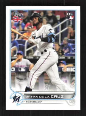 Bryan De La Cruz RC 2022 Topps UK Edition   Miami Marlins #87 - Image 1 of 2