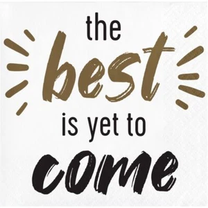 Golden Grad Beverage Napkins Paper 16 Per Pack Graduation Party Tableware - Picture 1 of 1