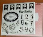 CTMH D1502 LOOK WHO'S ~ Happy Birthday, PARTY Flags, Numbers, make a wish, Frame