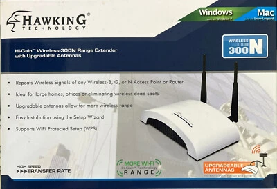 Extensor de alcance inalámbrico Hawking Technology Hi-Gain 300N (HWREN1) Foto 1 de 4