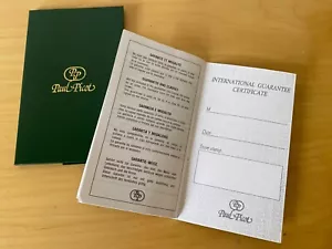 Paul Picot Certificato Di Garanzia Internazionale - Senza Sigillo - 7,5 X 12 Cm - Bild 1 von 2