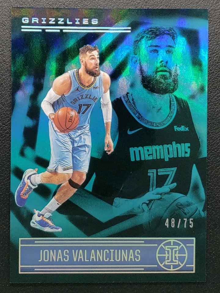 2020-21 Panini Illusions Jonas Valanciunas Teal /75, Memphis Grizzlies - Image 1 of 4