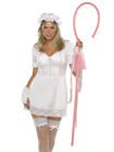 Ladies Sexy Little Bo Peep Costume Lost Her Sheep Valentines Day Fancy Dress