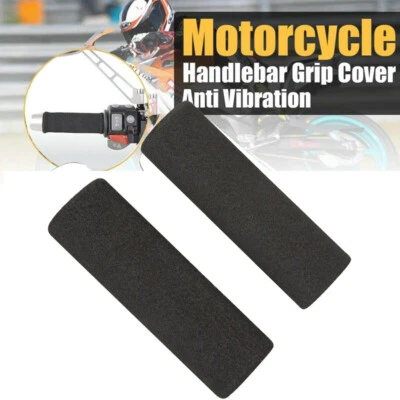 Guard Buffer Cover For BMW R1200 Motorcycle Handlebar Foam Grips Soft Black - Image 1 of 4