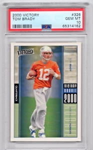 2000 Victory Tom Brady #326 PSA 10 Gem Mint RC Rookie Patriots Buccaneers HOF - Picture 1 of 2