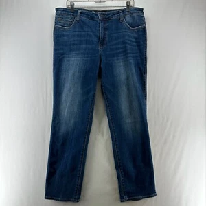 Kut From The Cloth Jeans Sz 14 High Rise Catherine Fab Ab Boyfriend Denim Blue - Picture 1 of 11
