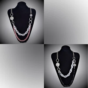 Joyería de acrílico Collar de plata Mujeres Moda Joyería Lujo Cristal Bola pequeña - Imagen 1 de 5