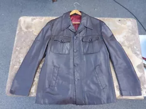 alte Lederjacke Nappa Nappaleder vintage Größe 56 Herren - Bild 1 von 12