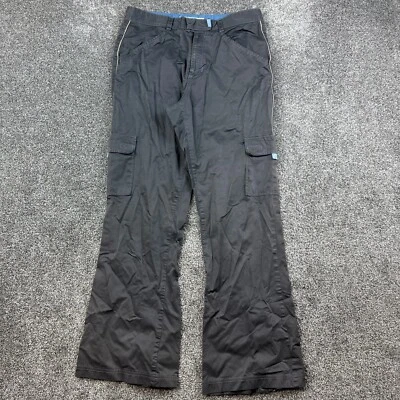 Vintage TILT Pants Womens Juniors 7 Gray Cargo Baggy Low Rise Nylon Rabe - Image 1 of 4