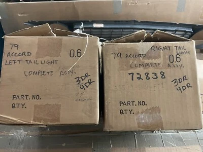 New Old Stock NOS 1979 Honda Accord Tail Lights 33500-689-671 / 33550-689-671 - Image 1 of 4