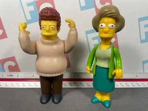 Playmates USED The Simpsons World of Springfield Brad & Ms Edna Krabappel Lot - Picture 1 of 5