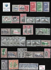 WC1_3482 COLONIAS BRITÁNICAS. CEYLON. Stock de distribuidores sellos útiles 1935-1938. MH/Usado - Imagen 1 de 1