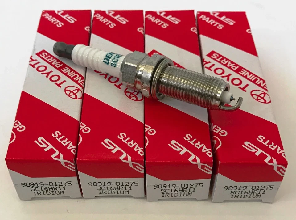 4Pcs 90919-01275 Spark Plugs SC16HR11 DENSO 3444 for Corolla Prius C-HR Scion - Image 1 of 4