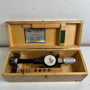 Medidor de diámetro original Standerd Gage Company esfera métrica negra a prueba de golpes No. 04 - Imagen 1 de 20