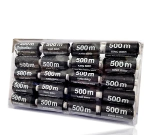 (1,30 EUR/1000 m) 20 tlg Nähgarn Set Nähset Allesnäher Polyester Garnset Schwarz - Bild 1 von 2