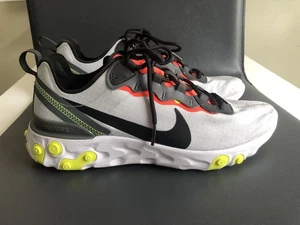 Nike React Element 55 Pure Platinum Bright Crimson Volt Size: US 7.5 EUR 40.5 - Picture 1 of 14