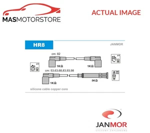 IGNITION CABLE SET LEADS KIT JANMOR HR8 P FOR BMW 5,6,7,E28,E24,E32,E34,E23 - Picture 1 of 5