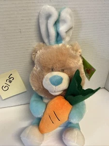 Sound and Light Animatronics Plush Teddy Bear Bunny Ears Carrot Sings Easter Toy - Picture 1 of 4