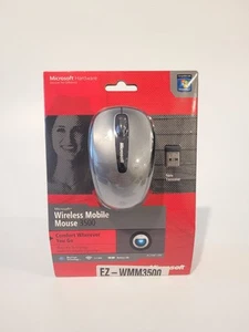 Microsoft Wireless Mobile 3500 Mouse Grey Bluetrack USB Technology Sealed NEW - Bild 1 von 5