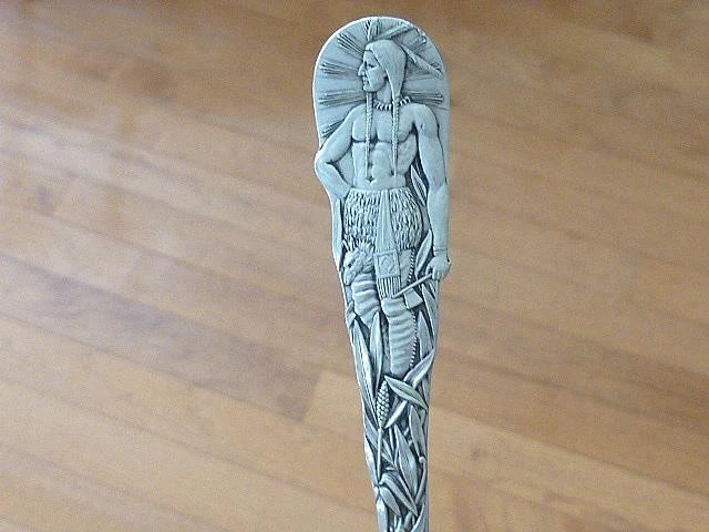 SKOWHEGAN MAINE ME Figura Completa INDIA Plata Esterlina Recuerdo Cuchara Durgin Foto 1 de 4