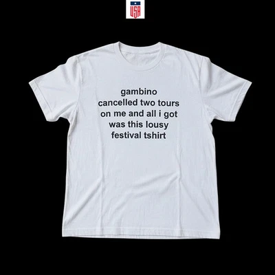 SALE 30% - Childish Gambino Camp Flog Gnaw 2025 Festival Merch T-shirt - Image 1 of 4