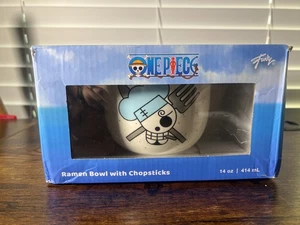 One Piece Ramen Bowl with Chopsticks 14oz (414 mL) Anime Logo BRAND NEW - Picture 1 of 8