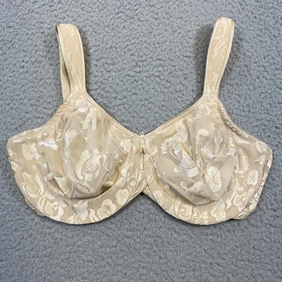 Sujetador Wacoal Mujer 38DD Beige Floral Encaje Cobertura Completa Soporte Sin Alambres 85567 Foto 1 de 4