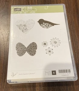 Stampin' Up! “PUNCH POTPOURRI” 120124 Hostess Stamp Set Of 4, Heart, Butterfly - Picture 1 of 3