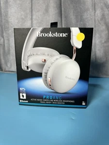 Brookstone Proanc White Noise Canceling Headphones - Picture 1 of 3