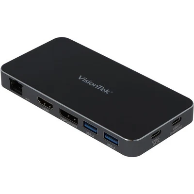 VisionTek VT400 - Estación de acoplamiento USB-C de doble pantalla con paso de alimentación Foto 1 de 4