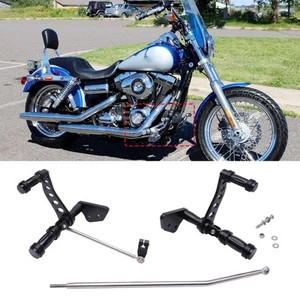 Forward Control Footpeg Levers Linkage Kit For Harley 00-17 Super Glide FXD FXDC - Picture 1 of 10