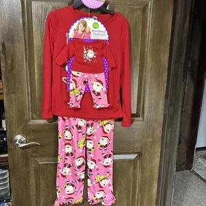 "Muñeca de 18"" a juego para niñas talla 12 rojo rosa Santa" - Imagen 1 de 9