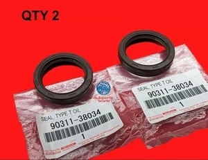 GENUINE TOYOTA CAMRY HIGHLANDER SIENNA AVALON CAMSHAFT OIL SEAL SET 90311-38034 - Bild 1 von 3