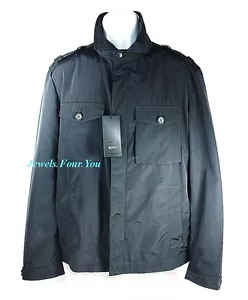 HUGO BOSS BLACK LABEL CHELESTE 1 BLUE MILITARY JACKET SZ 38R - Picture 1 of 11